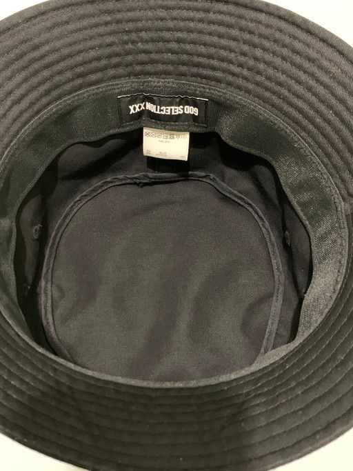 美品 ゴッドセレクション X ロゴ バケットハット xxx GOD SELECTION XXX バケットハット ゴッドセレクション バケハ