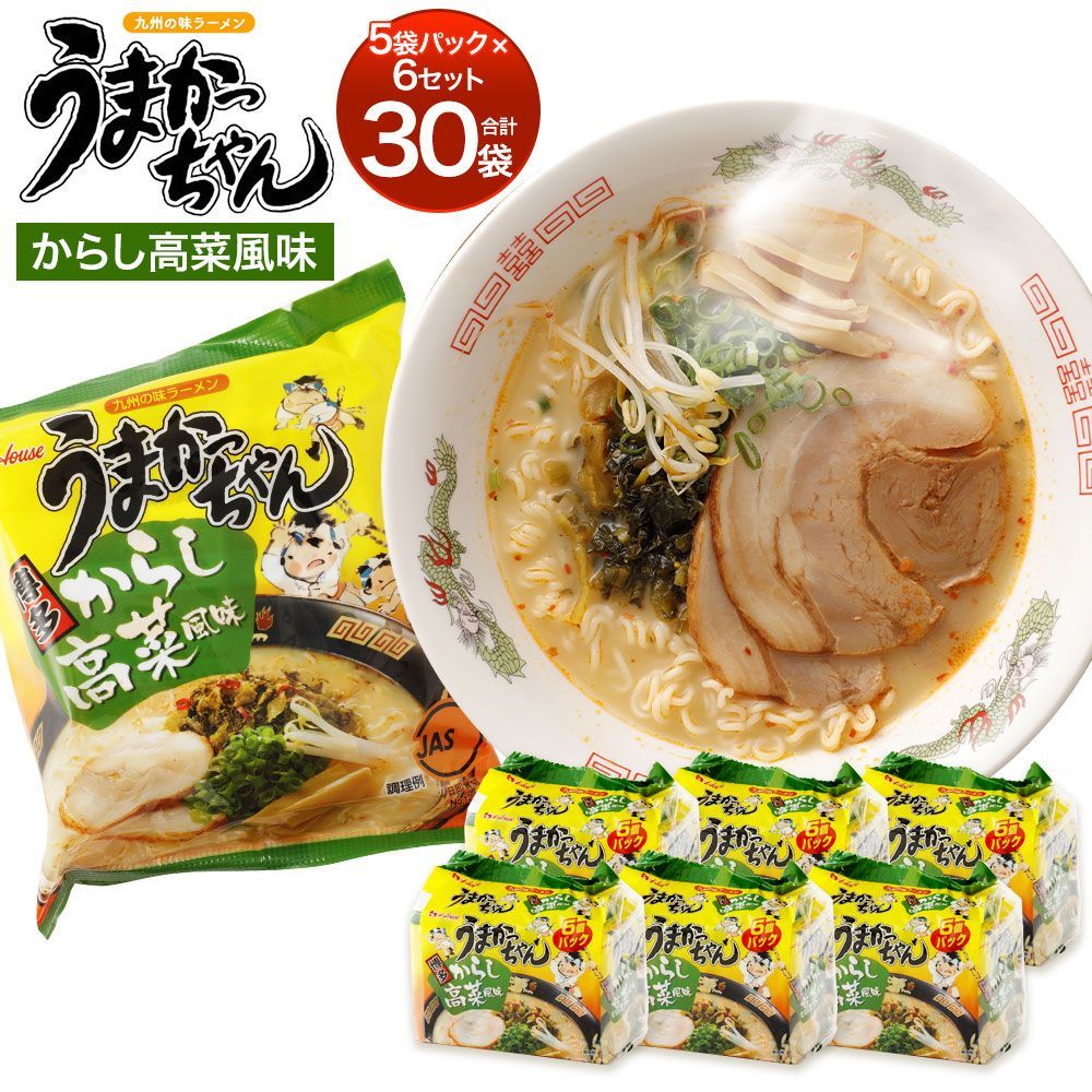 1箱買い 30食分 博多っ子 超定番 うまかっちゃん 辛子高菜