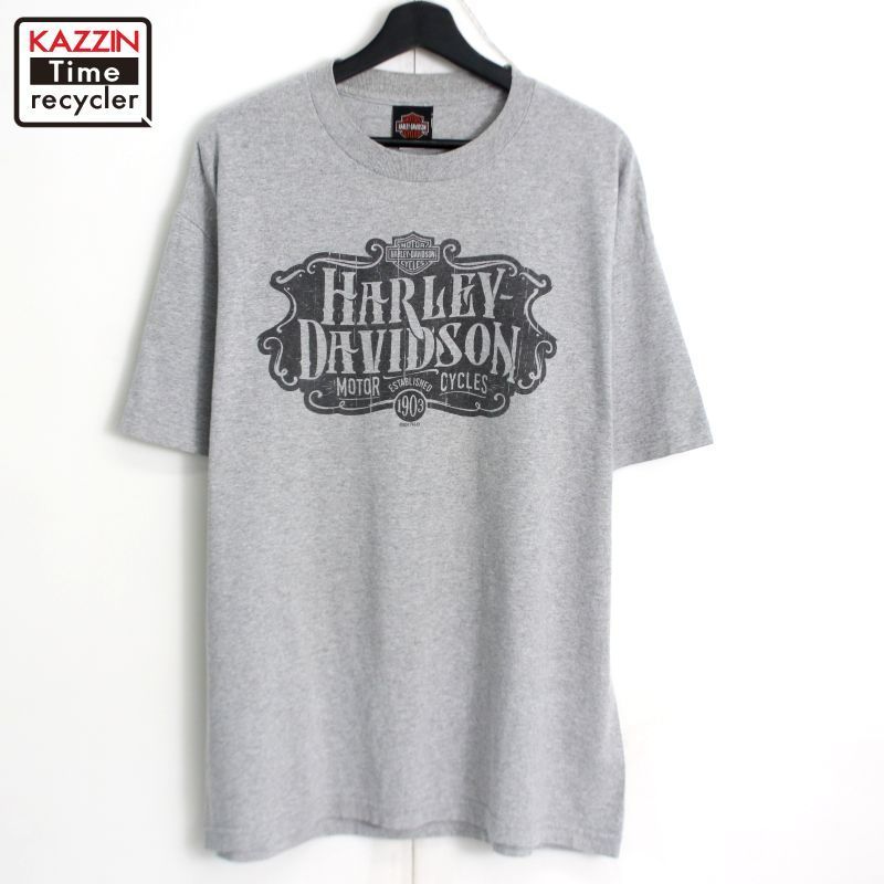 00s HARLEY DAVIDSON プリント 半袖Ｔシャツ メンズ 表記XLサイズ