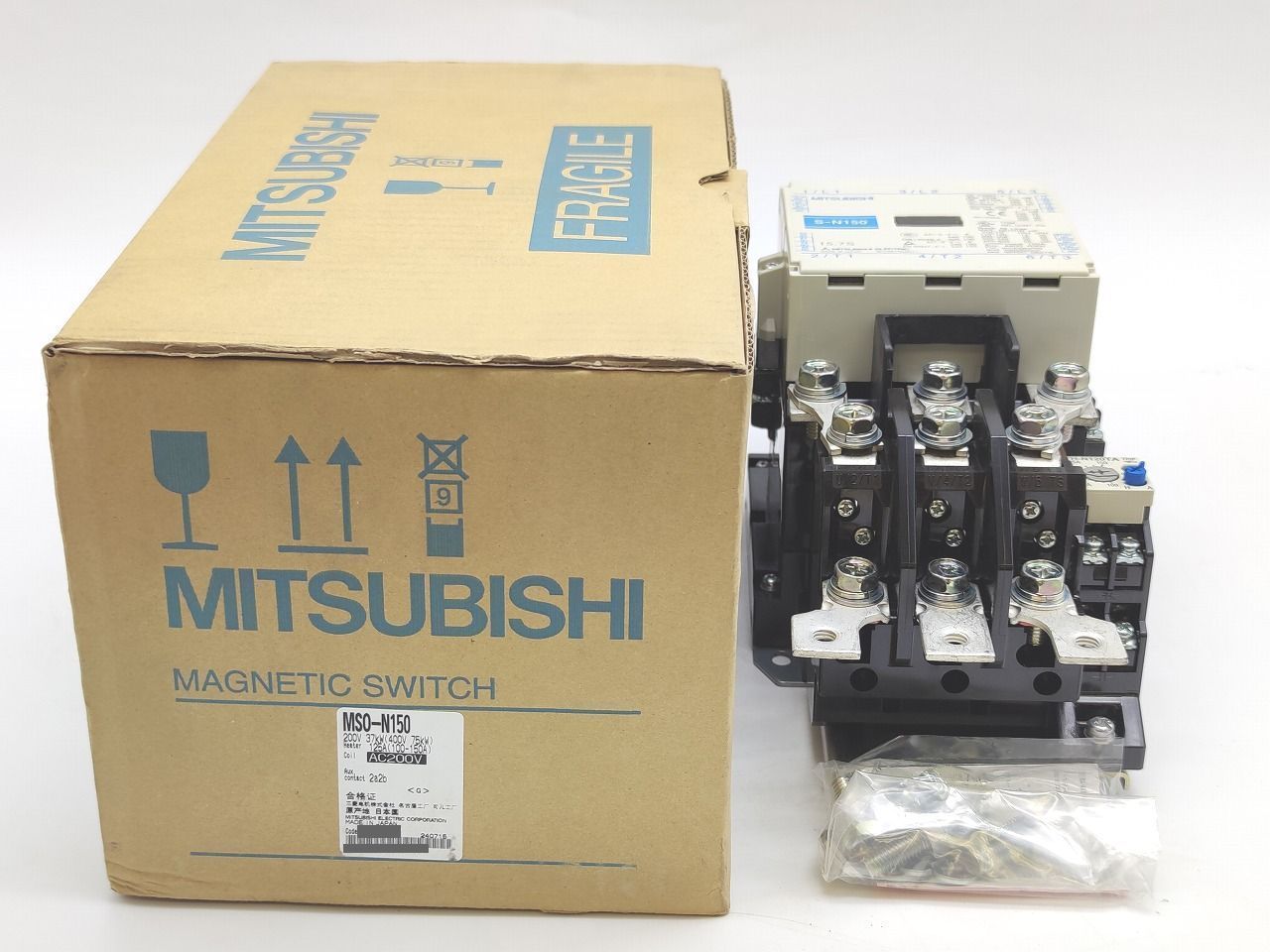 インボイス対応 箱汚れ いたみあり ♥ 三菱 MITSUBISHI MSO-N150 200V 37kW AC200V 2a2b