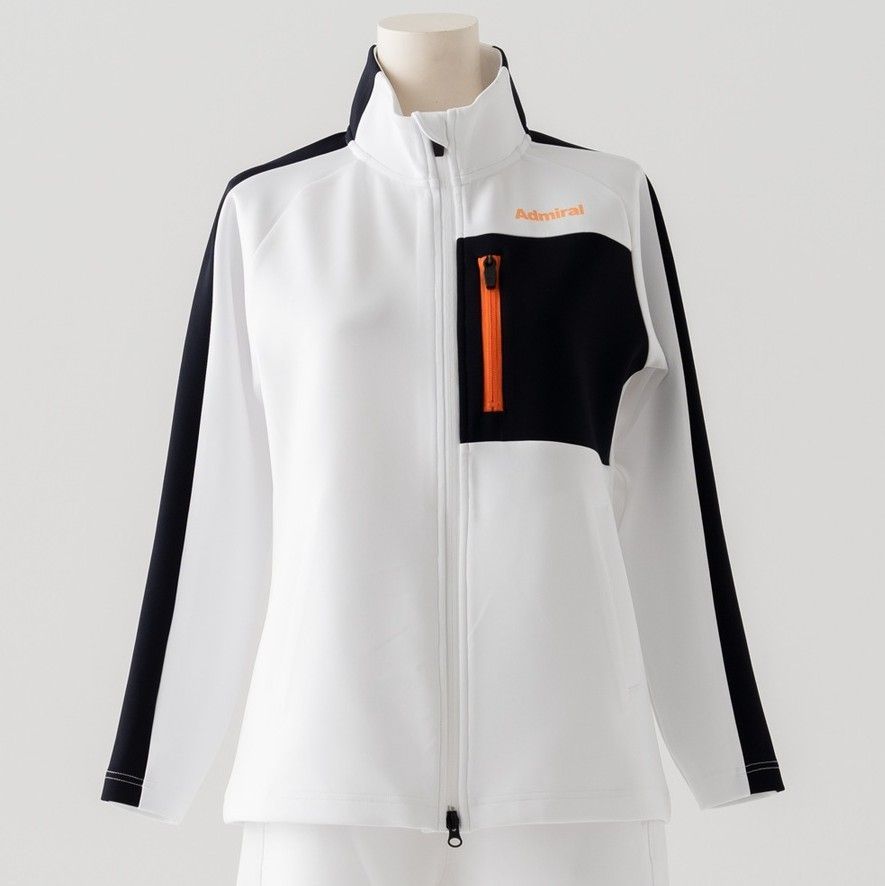 Admiral  アドミラル  テニス  ウェア  トラックジャケット  Мサイズ  中古美品  白黒
