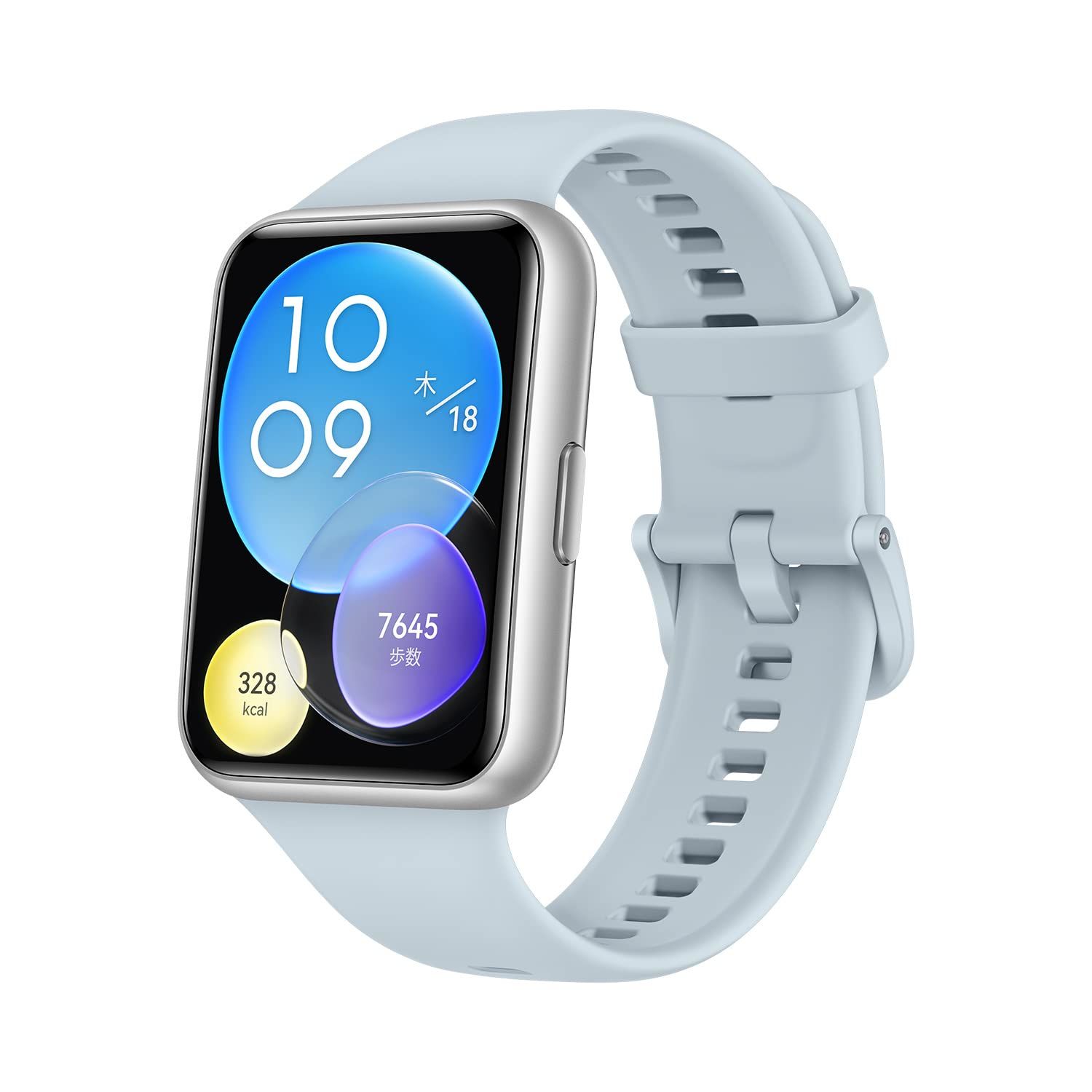 HUAWEI WATCH FIT2 スマートウォッチ 心拍計 アイルブルー 日本正規代理店品 アイルブルー 1個 x 1 スマートウォッチ