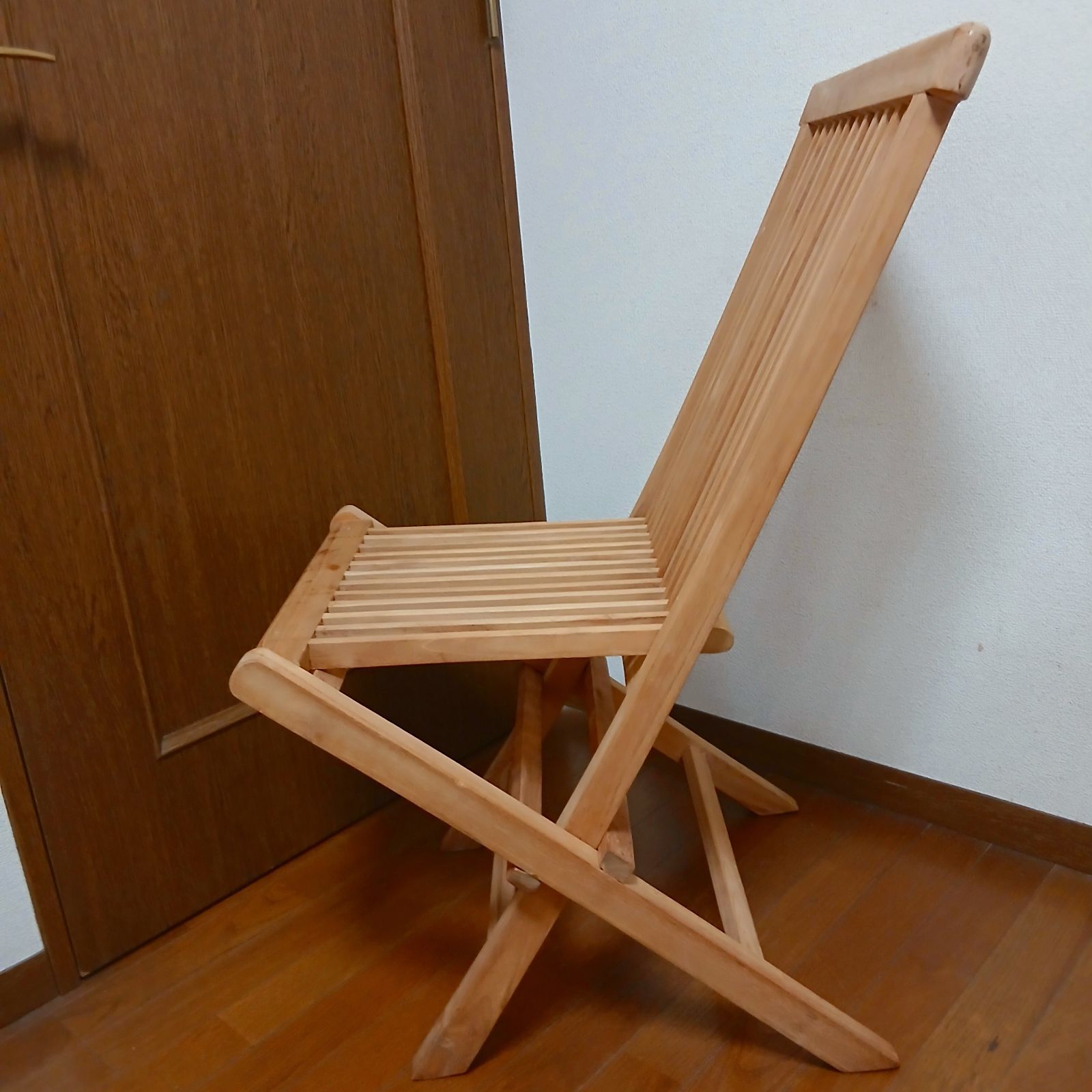 kiso kiso様専用 木製 スラットデザイン椅子 折りたたみ 天然木 