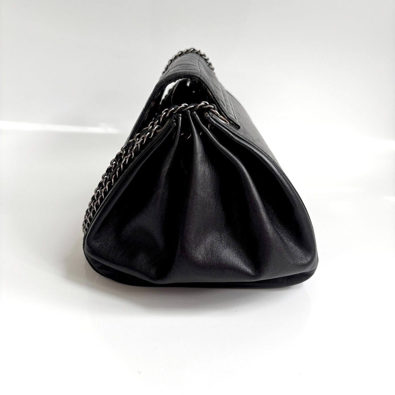 美品 CHANEL シャネル チョコバー 2.55 ラムスキン レザー チェーン