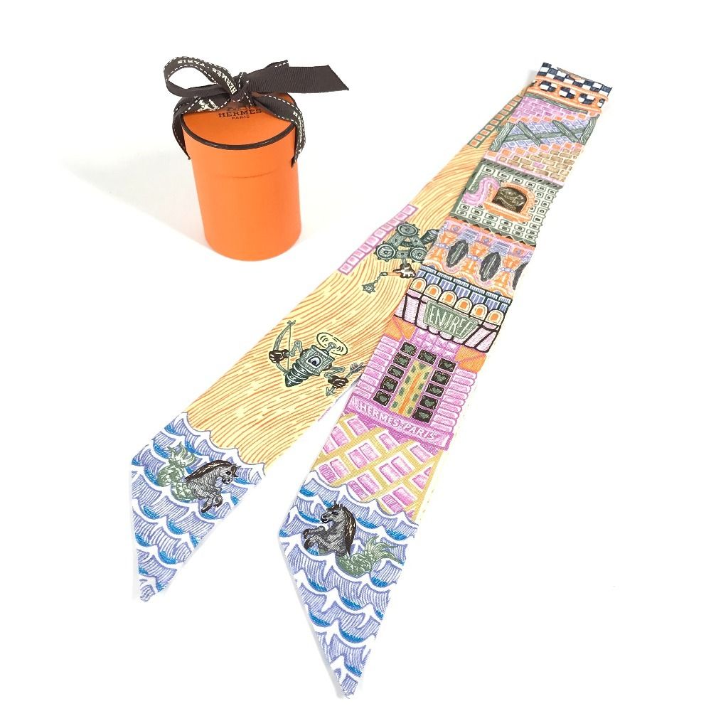 【お値下】HERMES ツイリー マルチカラースカーフ 楽天市場】エルメス HERMES ツイリー Festival des Amazones