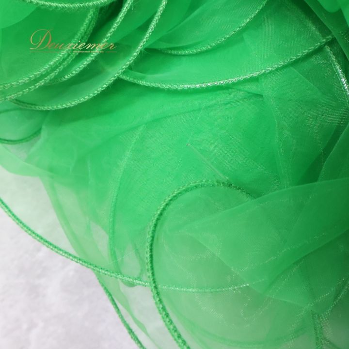 社交ダンス 衣装 ドレス ワンピース 緑 ドレス デモ フロート フリル レース競技 パーティ グリーン系 おしゃれ ふんわり スカート サイズM 競技用 ダンスドレス 発表会 クラシック 女性用 フェミニン スタイリッシュ 上品 LLC-HASEGAWATOSO_COM