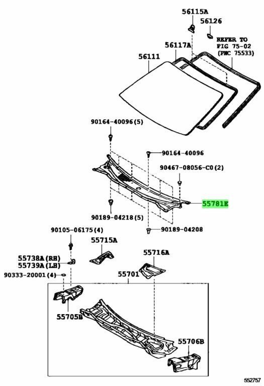 トヨタ スープラ JZA80 カウルトップベンチレータ ルーバSUB-ASSY 寒冷