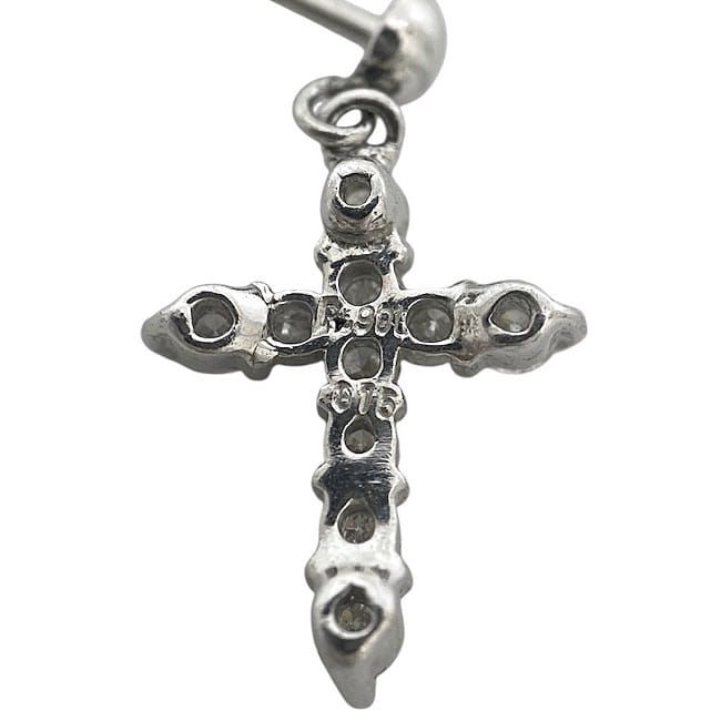ダイヤモンド　クロス　0.3 pt900 pt850 ダイヤモンド ネックレス ペンダント レディース 0.3ct pt900