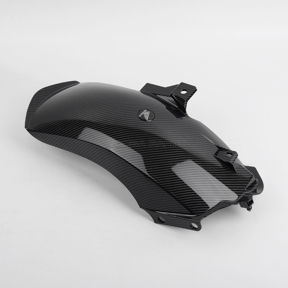 ホンダ PCX160 2020-2025 用 ロングリアフェンダー 泥よけ ABS製 マッドガード ブラック カーボン柄sq BILLOVLOGS_CO_UK