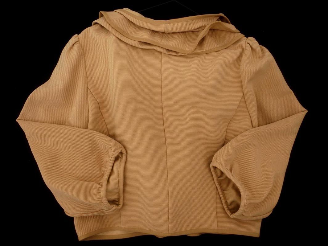 TO BE CHIC トゥービーシック フリル ジャケット ベージュ