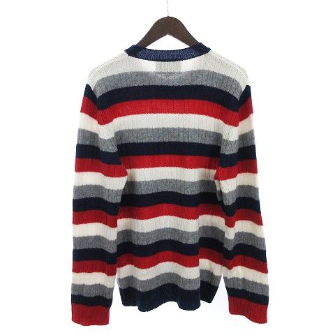 グッチ GUCCI ニット セーター ボーダー クルーネック カシミヤ100 