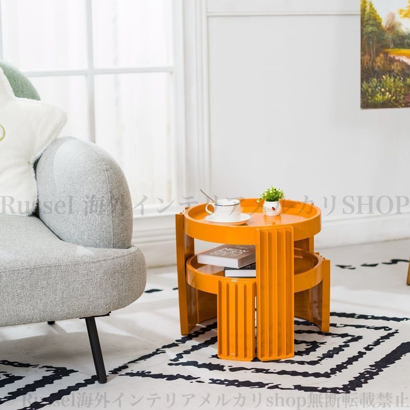 サイドテーブル 円形 シンプル 北欧 おしゃれ かわいい オファー