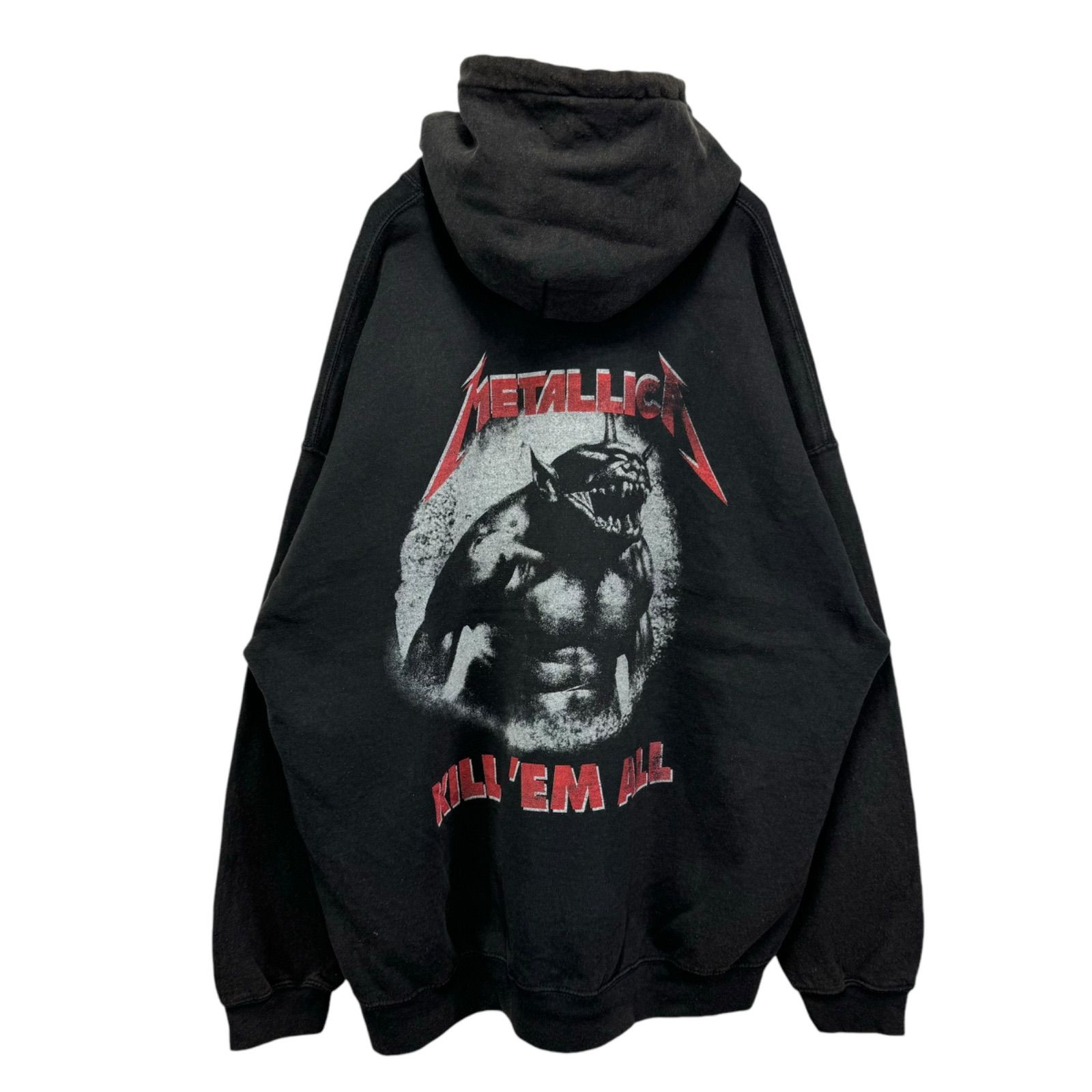 XL METALLICA Logo Print Hoodie メタリカ パーカー フーディー プル 