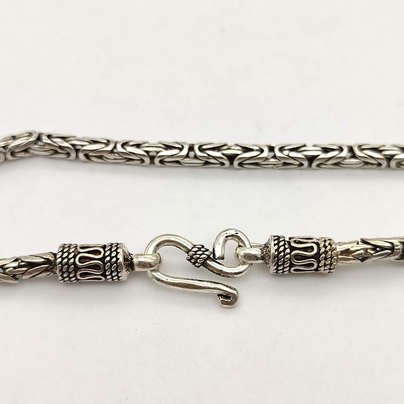 US ヴィンテージ シルバー デザインチェーン ブレスレット SILVER925 美品】デザインチェーンブレスレット STERLINGSILVER シルバー