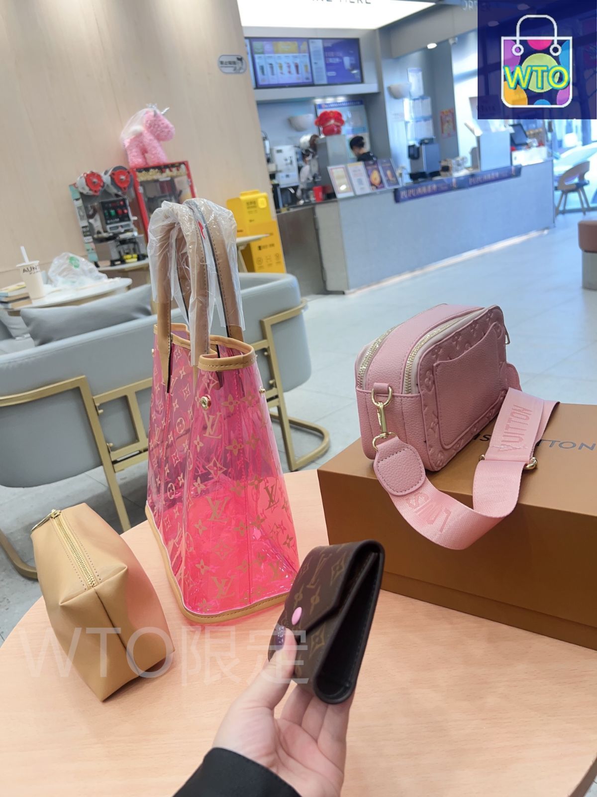 本日特価] TOP New 2025 高品質3点セット - Lv ピンクジェリー