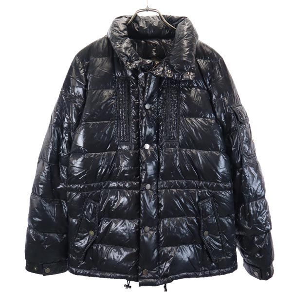 モンクレール 長袖 ロッド ダウンジャケット ブラック系 MONCLER ロゴ