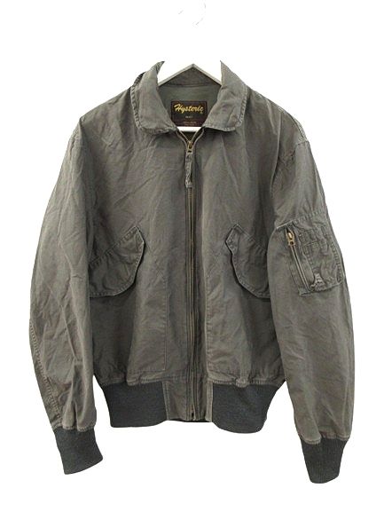 HYSTERIC GLAMOUR ミリタリージャケット HELL HYSTERIC GLAMOUR｜HELLワッペン レーシングジャケット