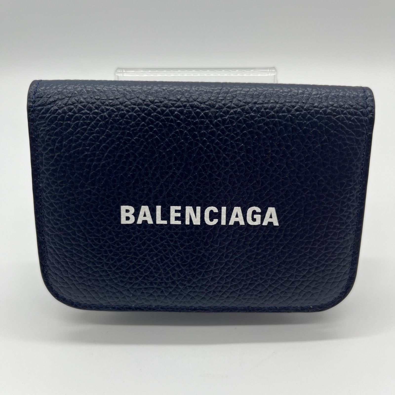 極美品】 BALENCIAGA バレンシアガ Cash ミニウォレット 財布 二つ折 ...