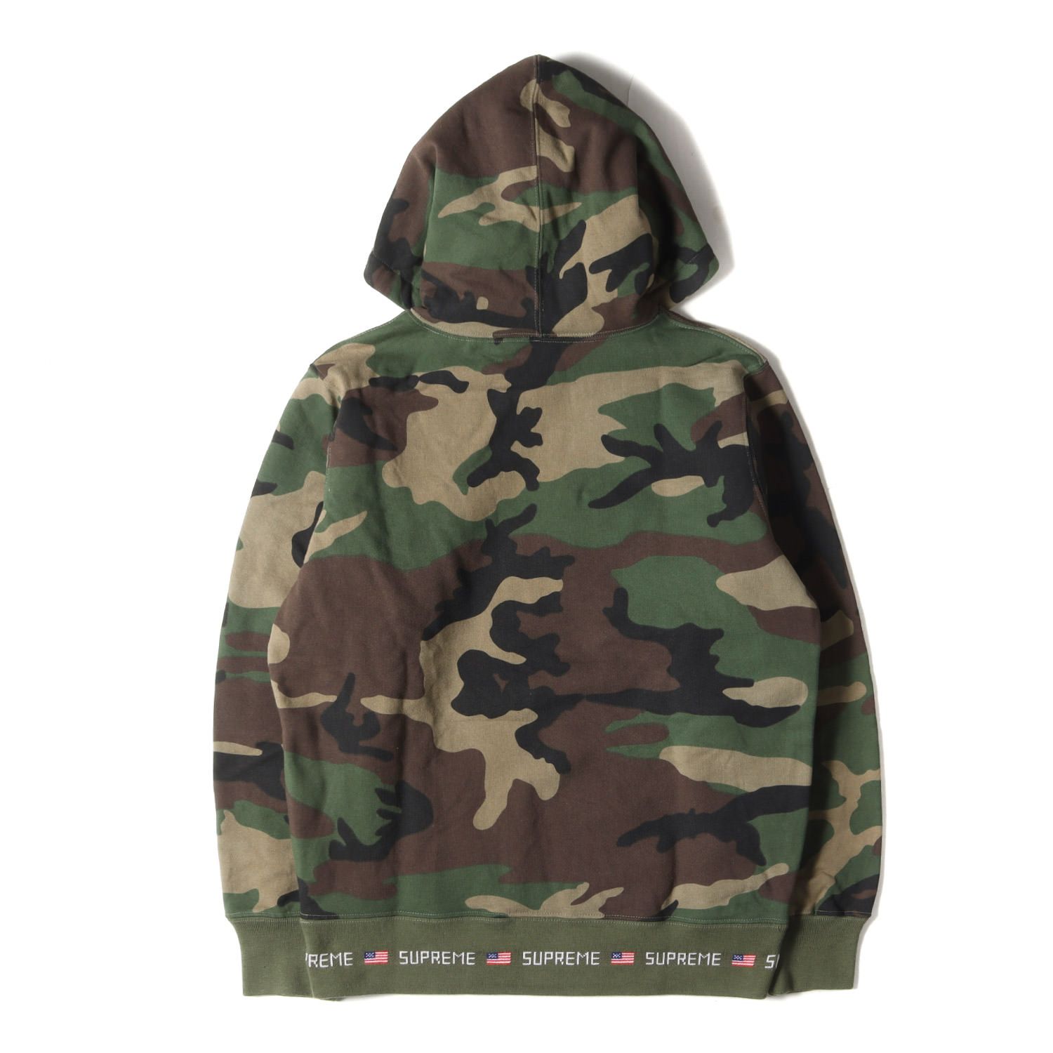 美品 Supreme シュプリーム パーカー サイズ:S 15AW リブ ロゴ 