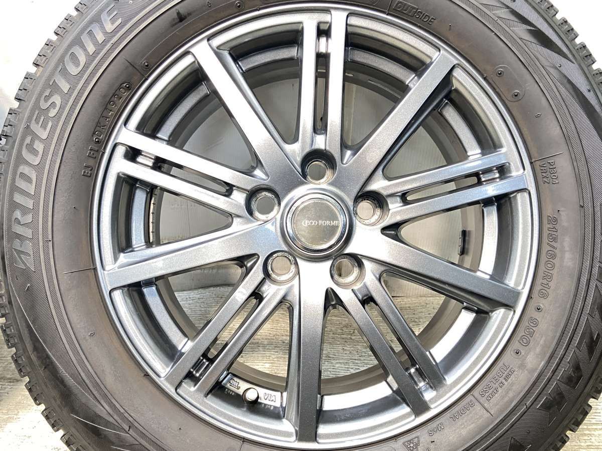 中古2020年製BLIZZAK VRX 215/60R16 タイヤ・ホイール4本