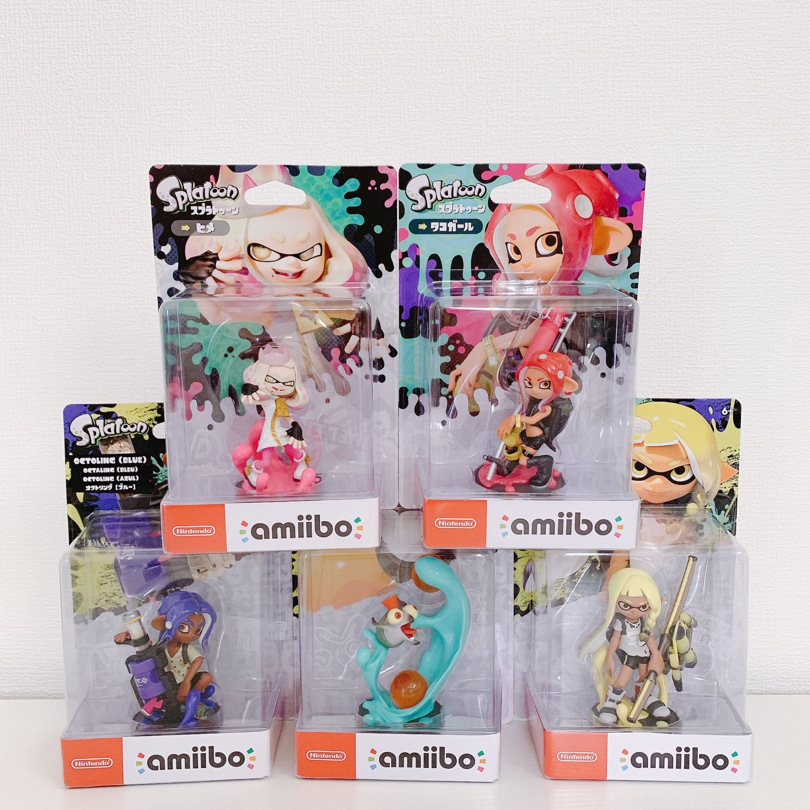 スプラトゥーン amiibo 5種 ヒメ タコボーイ トリプルセット-