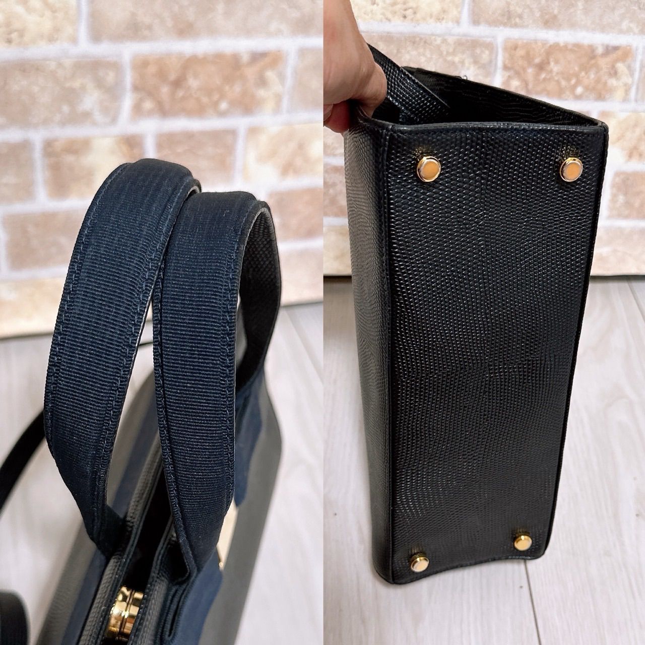 美品》Ferragamo(フェラガモ)2wayバッグ ヴァラ - メルカリ