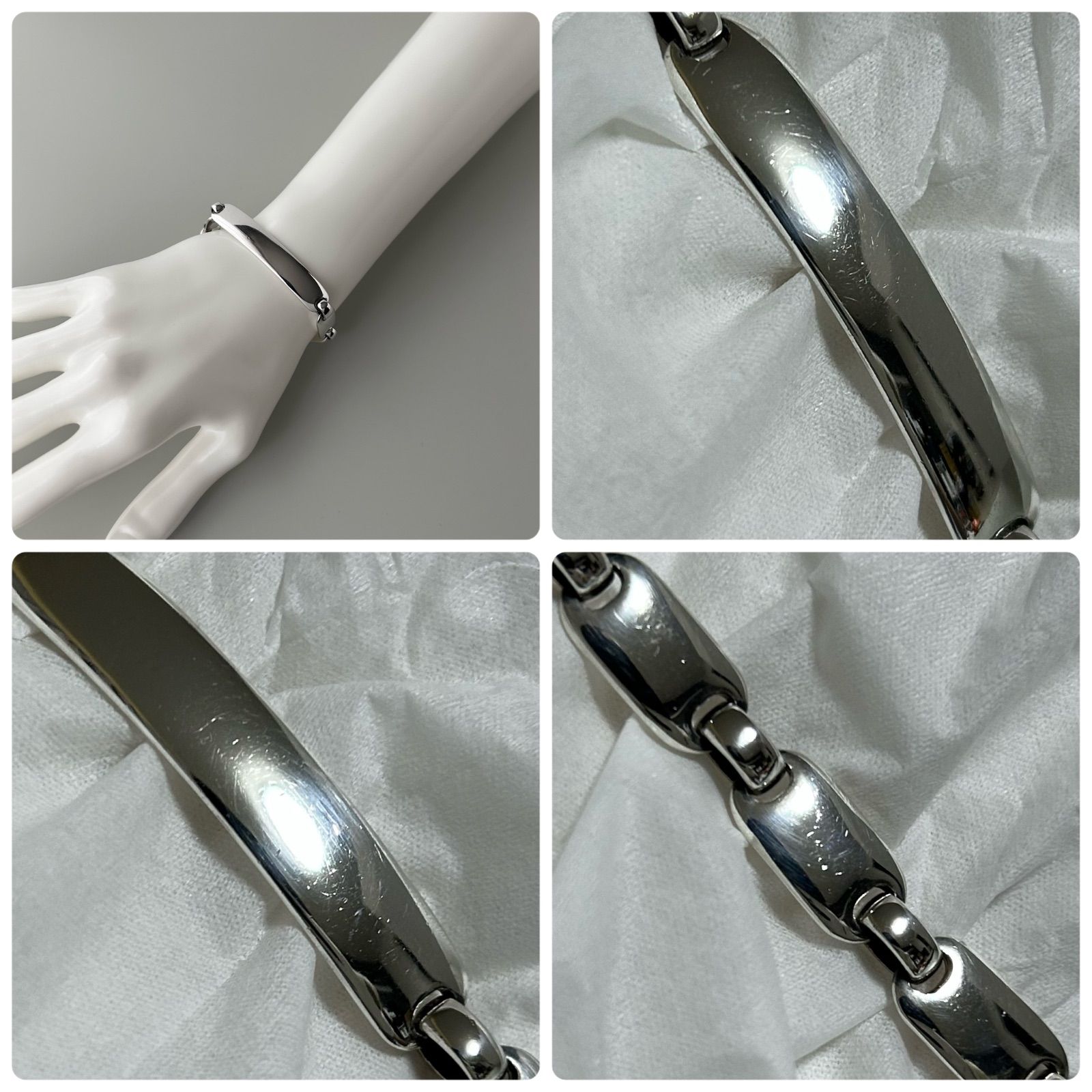 美品 ブレスレット ♯474 ジョージジェンセン/  ジョージジェンセン ブレスレット ID 447 AG925 Flemming
