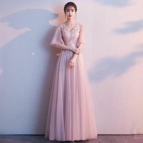 パーティードレス ロングドレス ワンピース結婚式 大きいサイズ 韓国  