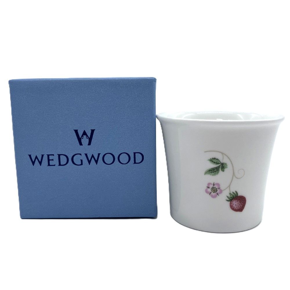 ウェッジウッド WEDGWOOD キャンドルホルダー ワイルドストロベリー WILD STRAWBERRY ボーンチャイナ W刻印【中古】 - メルカリ