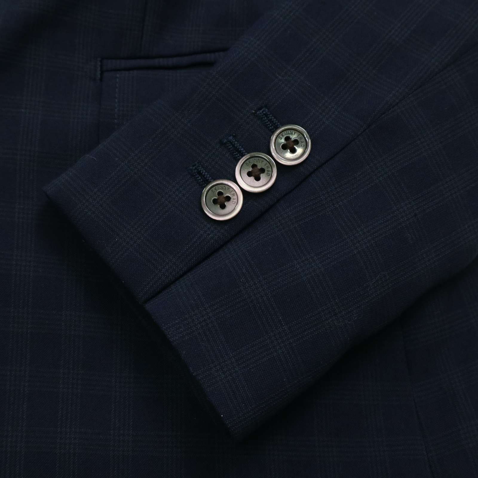SUIT SELECT スーツセレクト 通年 背抜き☆ チェック柄 アンコン 