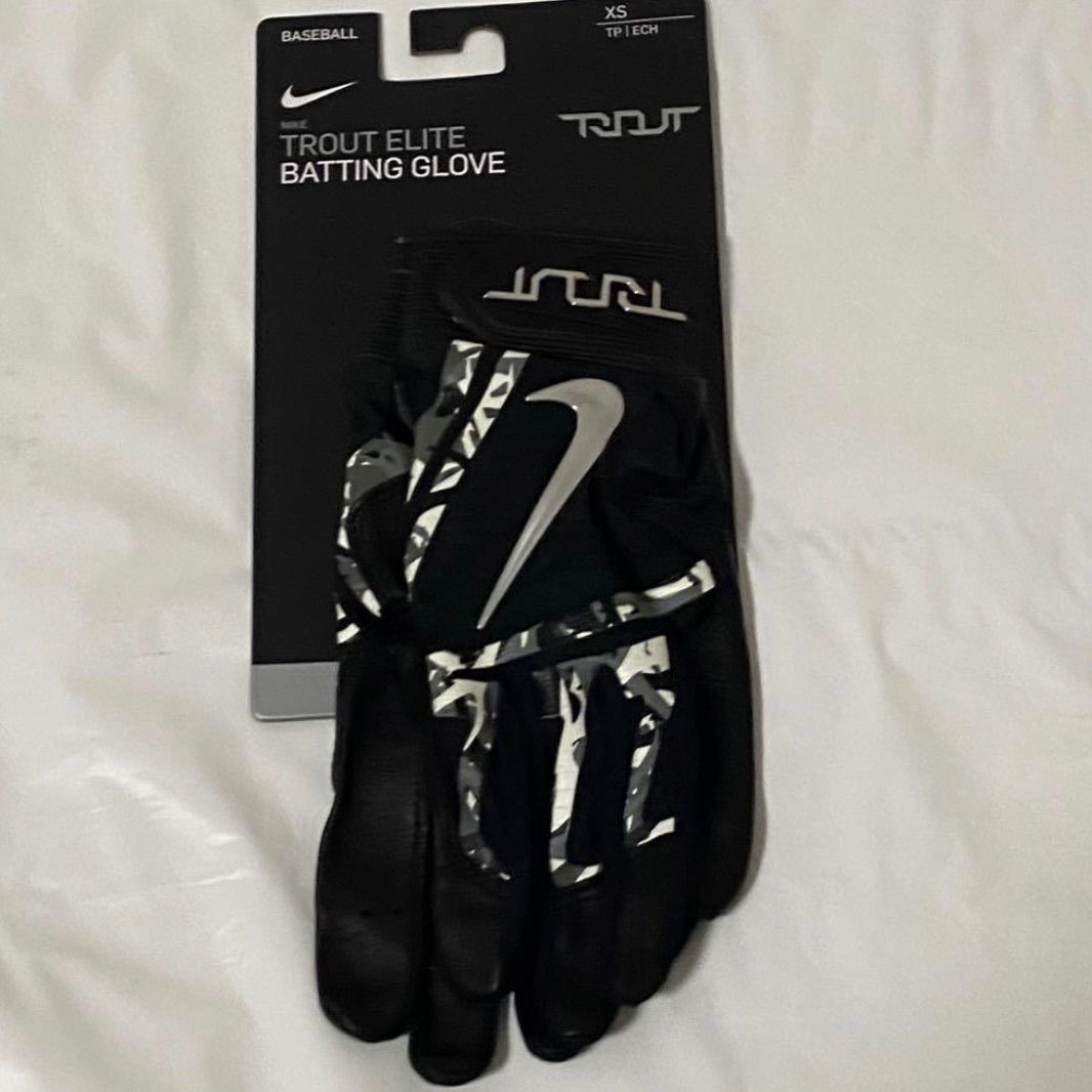 NIKE Trout Elite バッティンググローブ ブラック XSサイズ ☆ ナイキ