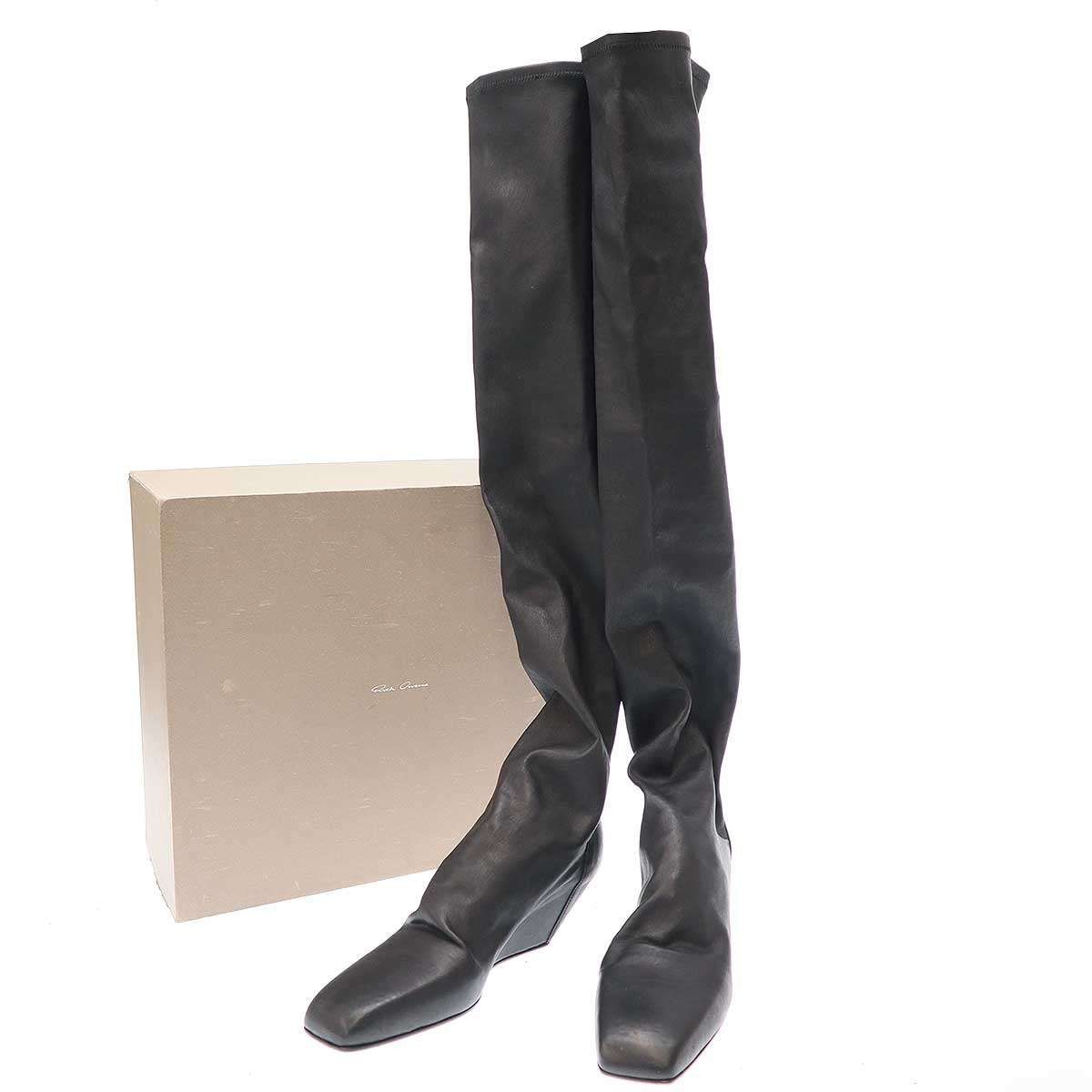Rick Owens リックオウエンス 15AW スクエアトゥ ウェッジソールロング 