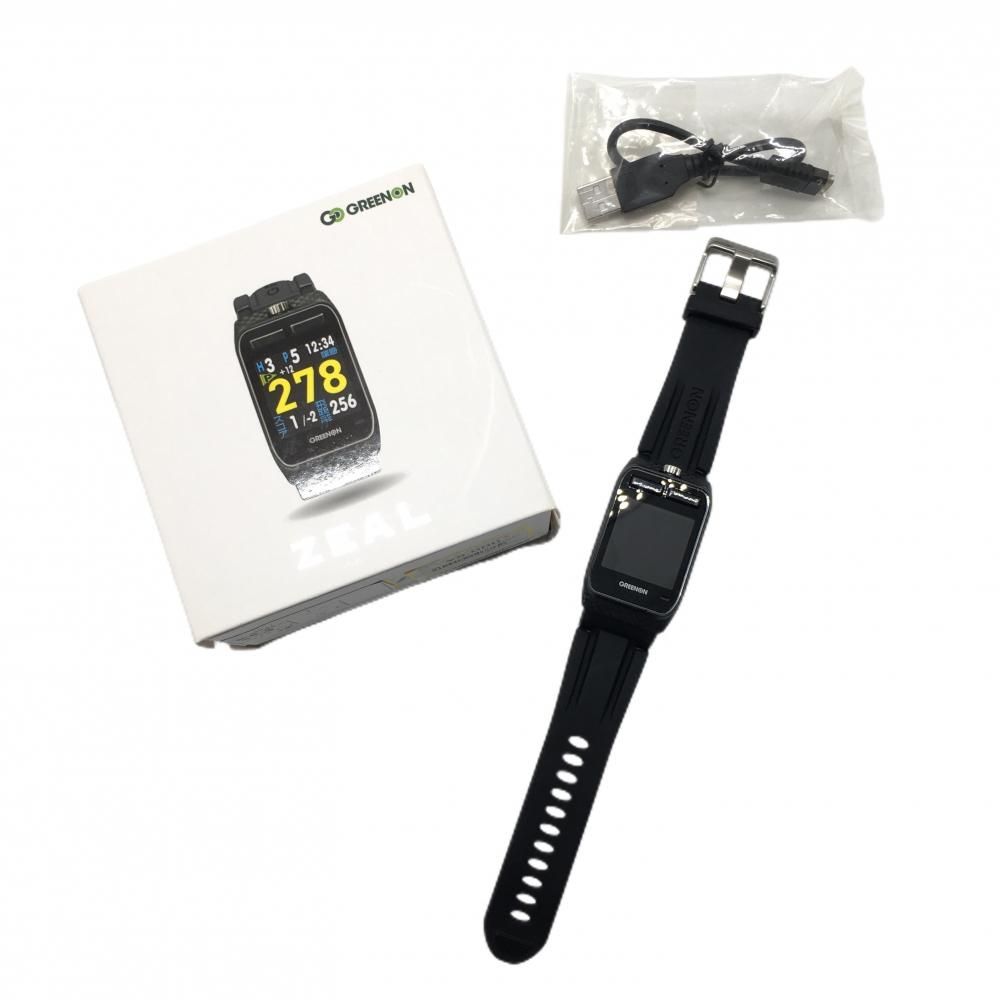 美品】グリーンオン ザ・ゴルフウォッチ 黒 ZEAL GO16 GPS 通電