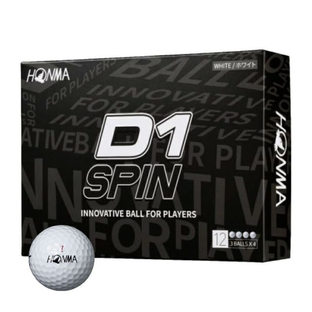 送料無料！ HONMA ホンマ D1 SPIN Ball D1 スピンボール 4ダースセット 12個入りｘ4 日本正規品 ゴルフボール 【お中元ギフト】