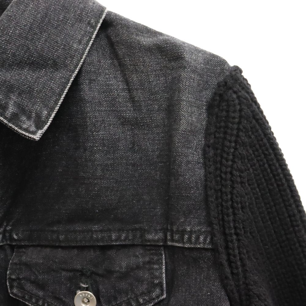 Sacai (サカイ) 20AW Denim Mix Blouson リブニットドッキングデニム