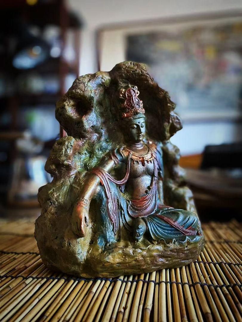 パステル彫刻磁器布袋羅漢仏像 装飾品 工艺品 美術品 置物