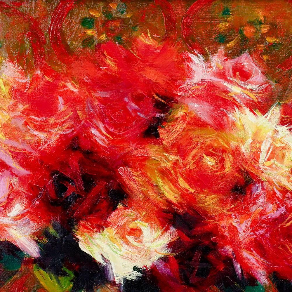 山本彪一 作 油彩 花 絵画 油絵 古径額 額装 真作 壁掛け Amazon.co.jp: 山本彪一『薔薇』F4(4号) 油絵・油彩画 : ホーム