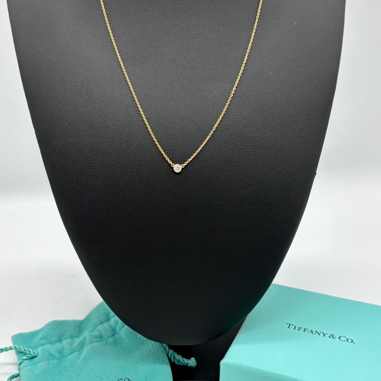極美品】ティファニー バイザヤード ネックレス 750 K18 正規品