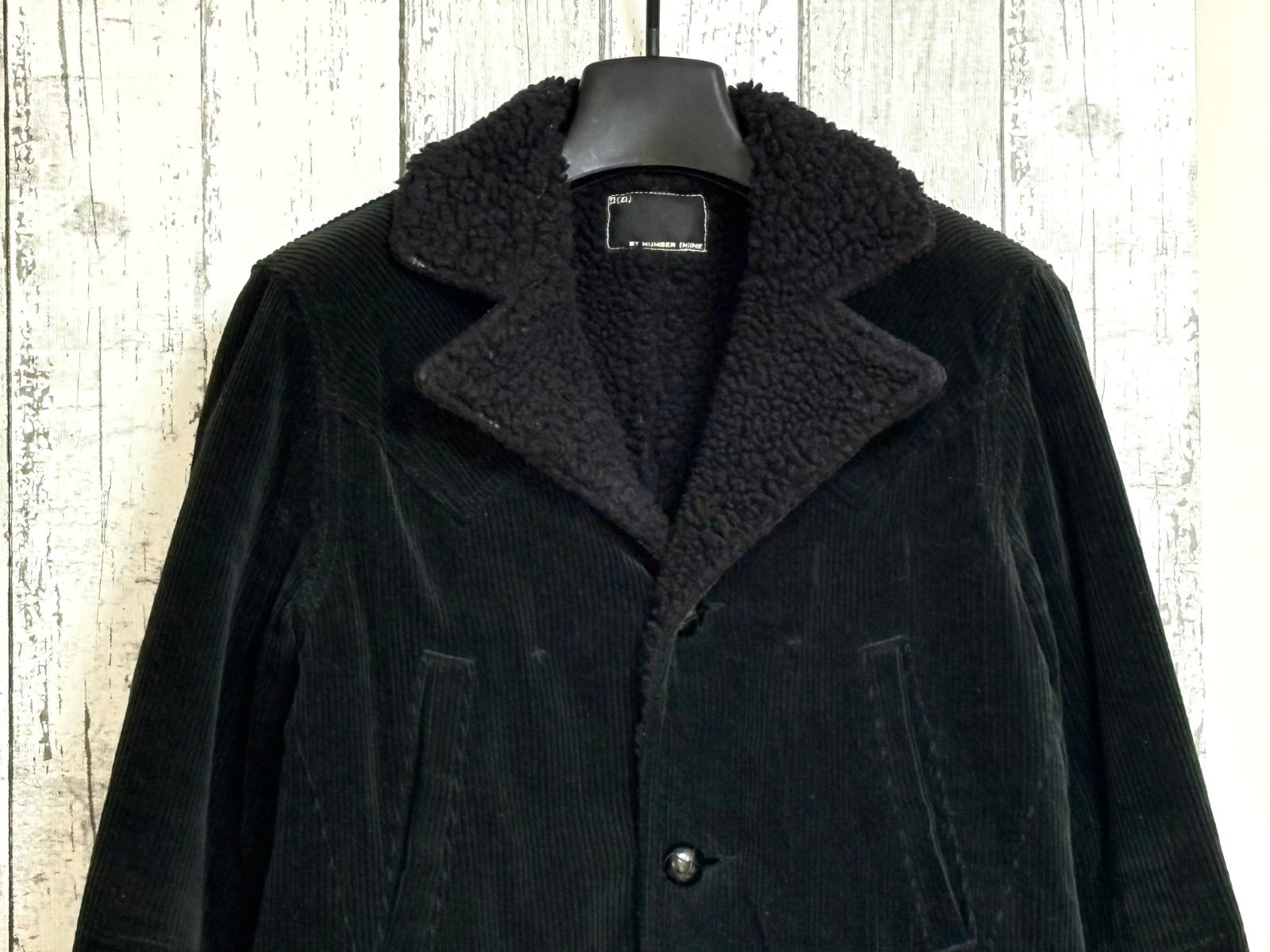 ナンバーナイン ボア ランチコート コーデュロイ ボア ジャケット