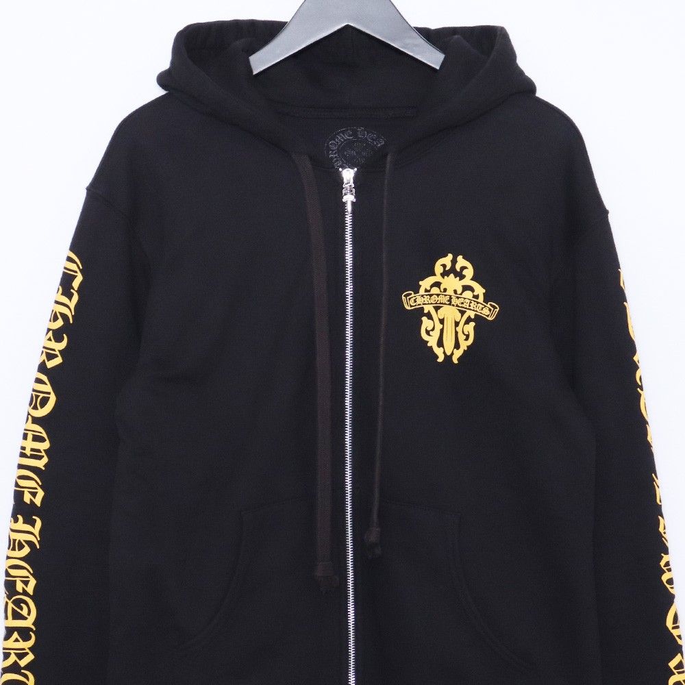 CHROME HEARTS ヘアリーダガー ジップアップパーカー Sサイズ