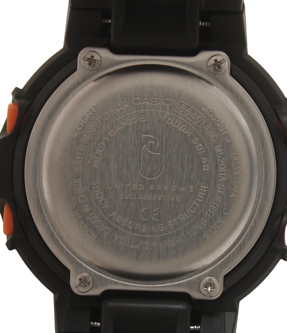 Casio Rangeman Barometer Arrows 美品 カシオ 腕時計 UNITED ARROWSコラボ AWG-M520 ソーラー ブラック メンズ CASIO - メルカリ