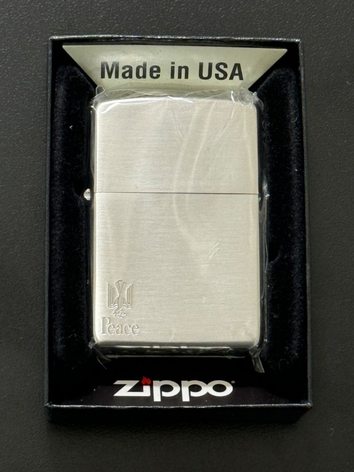 zippo Peace シルバー 希少 刻印 限定品 たばこメーカー 2020年製