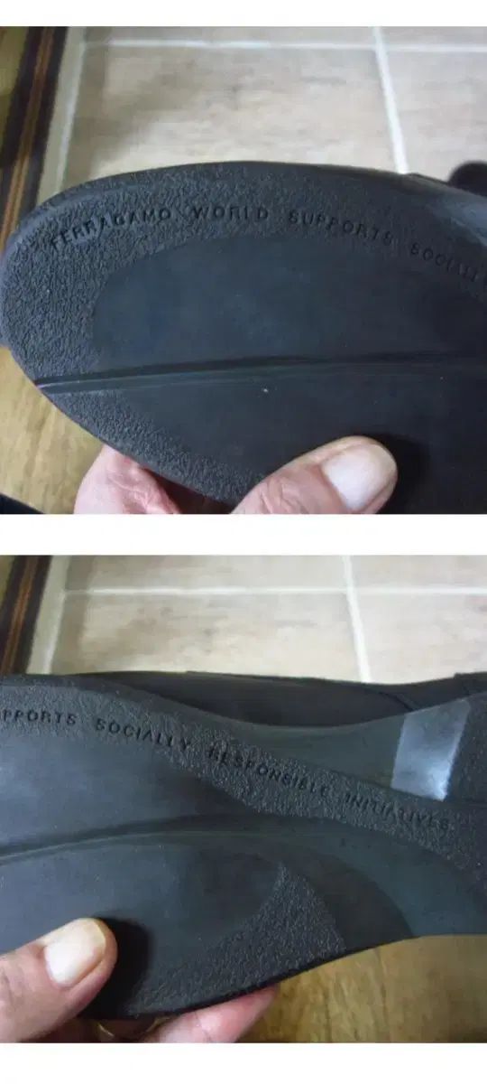  フェラガモ 黒色 メンズシューズ 265ミリ ローファー ブーツ 革靴