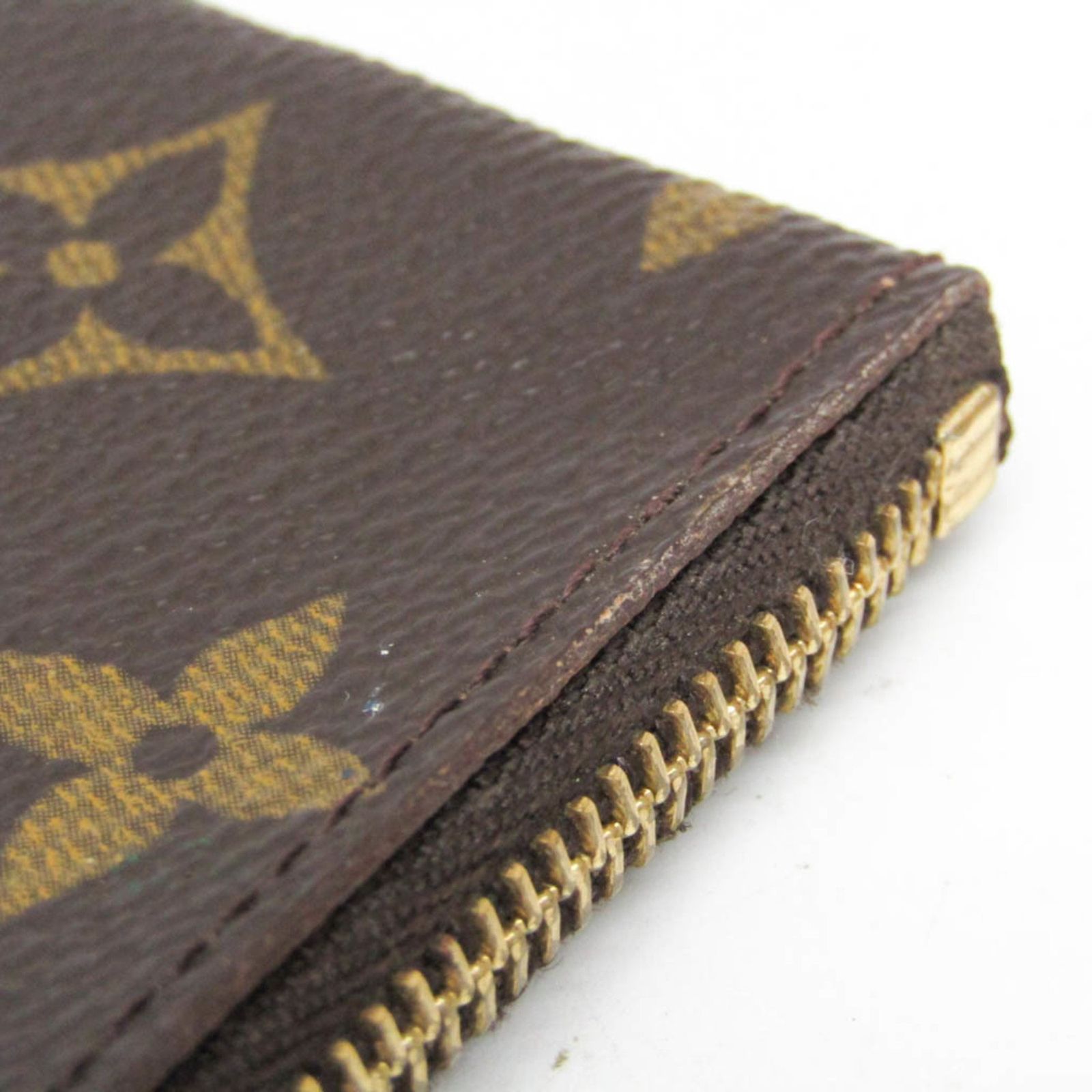 ルイヴィトン コインケース ポシェット クレ モノグラム小銭入れ 茶