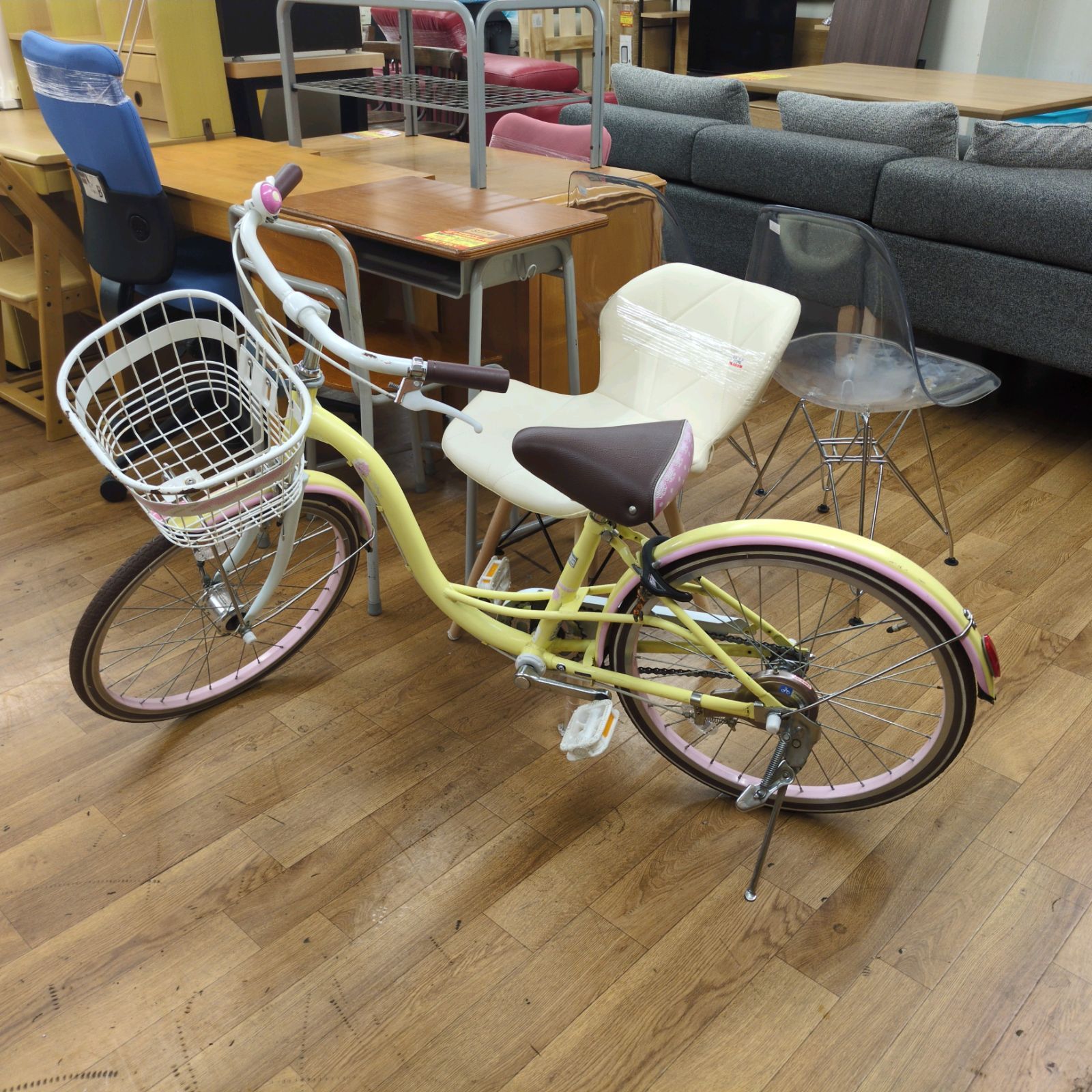 J312☆サビ使用感☆子供自転車beautiful dream☆LEDオート☆24型