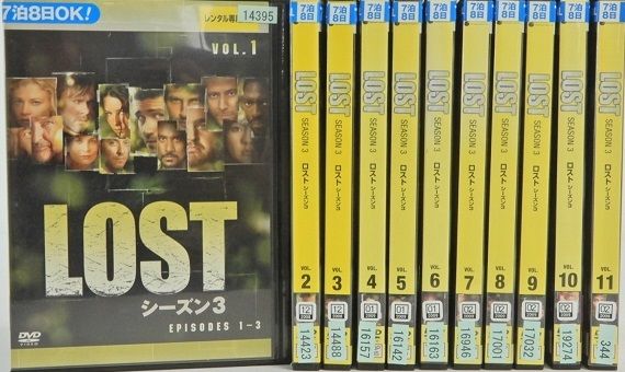 【中古】LOST シーズン3 全11巻セット s25240【レンタル専用DVD】