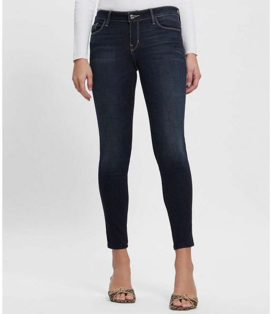 【送料無料】 ゲス レディース デニムパンツ ジーンズ ボトムス Power Low Rise Skinny Jeans Kent Wash