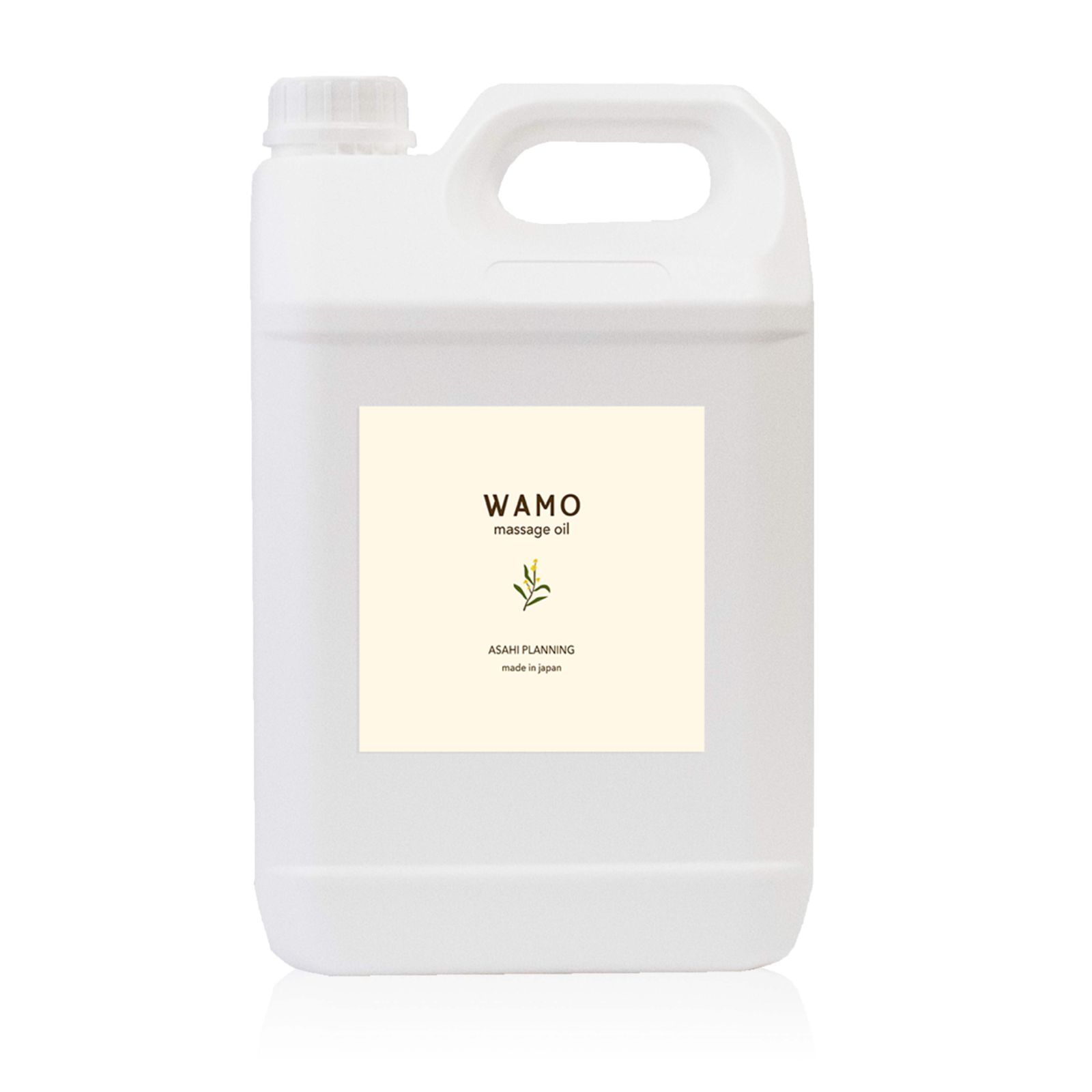 温感 水溶性マッサージオイル WAMO 5L 温感タイプ 業務用 コラーゲン配合 日本製 無香料 エステ リンパ 大容量 保湿 無臭 ノズル付き 国産 水で流せるオイル　ワモ