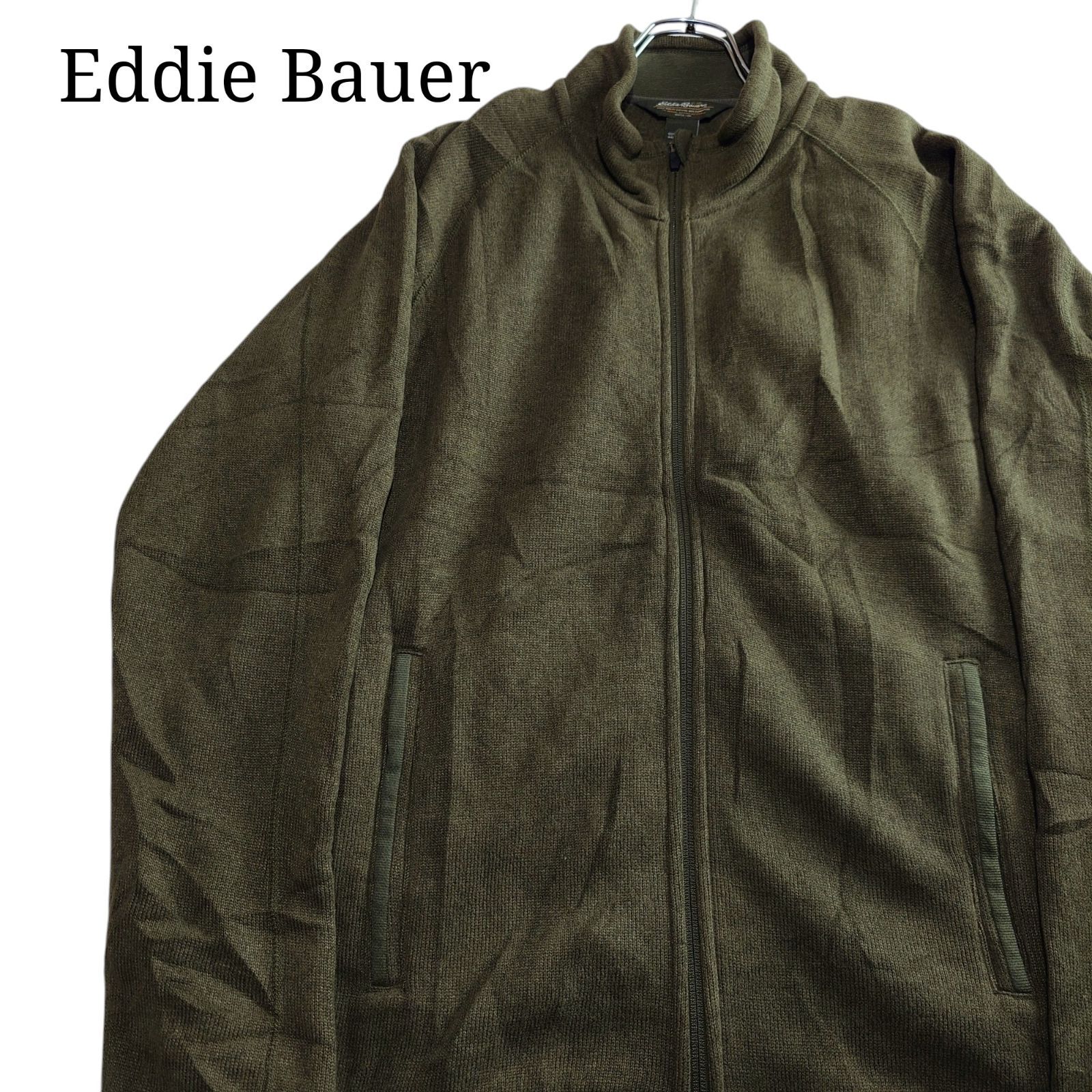 【00s】Eddie Bauer エディーバウアー ジップアップフリース ジャケット カーキ