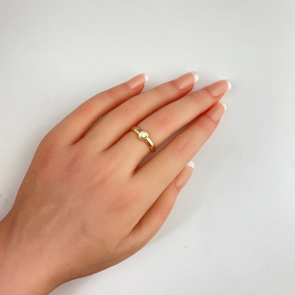 カルティエ CARTIER モノストーン リング YG イエローゴールド